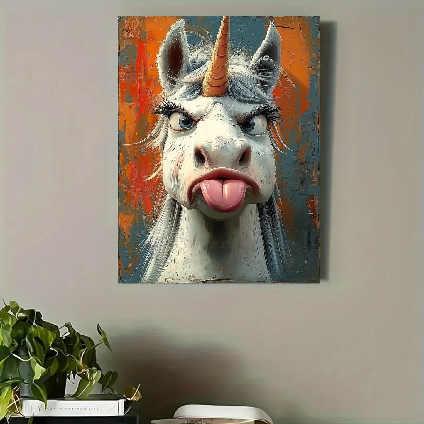 Framed Cartoon Wall Decor For Living Room, Bedroom, Home Office