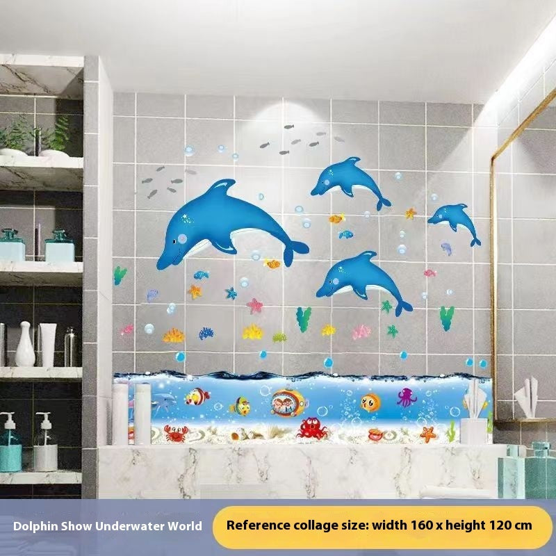 Cartoon Stickers Bathroom Tile Wall