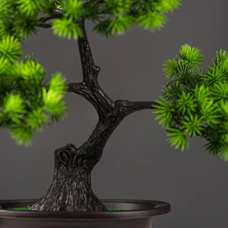 27cm Artificial Pine Bonsai – Fake Tree Ornament for Home, Room & Desktop Decoration