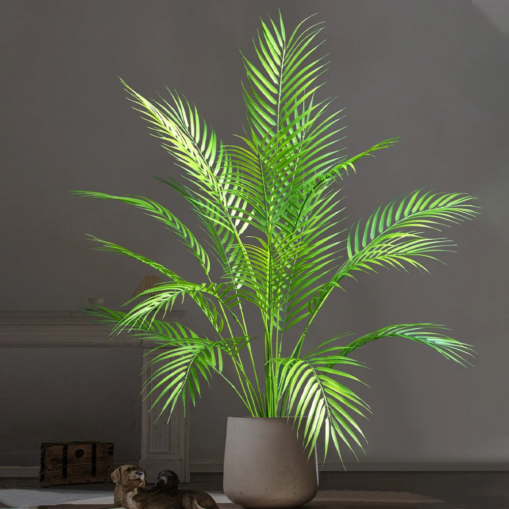 arge Artificial Palm Tree 50–88cm – Tropical Fake Green Plant for Home, Office & Garden Decor
