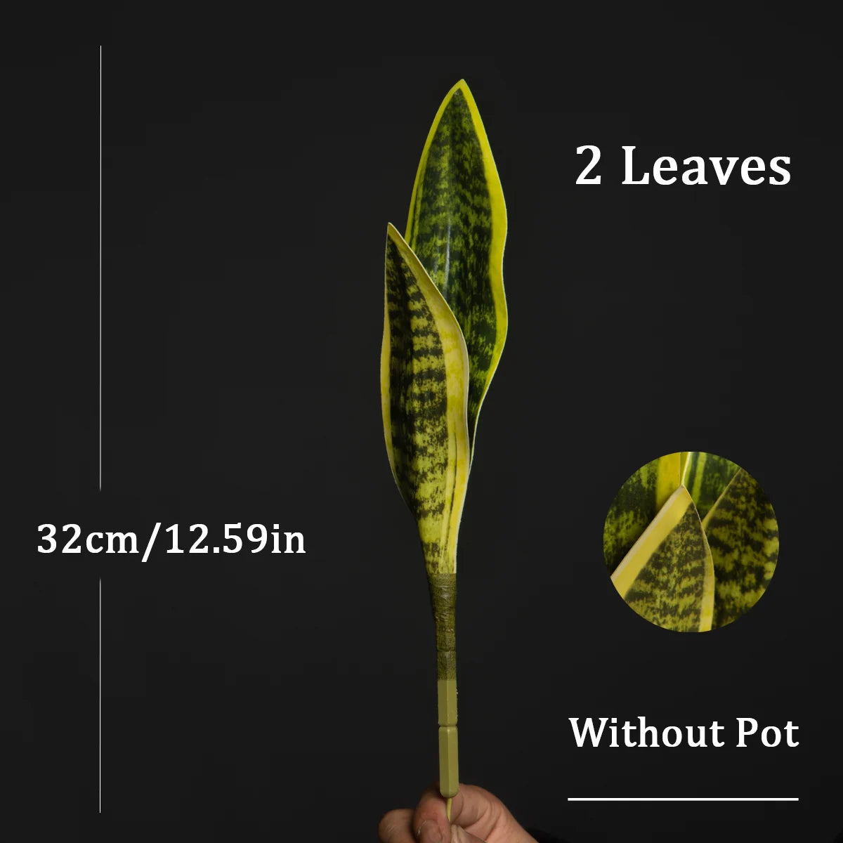 "32/37cm Artificial Sansevieria – Faux Tiger Fur Snake Plant for Home, Office & Balcony Decor"