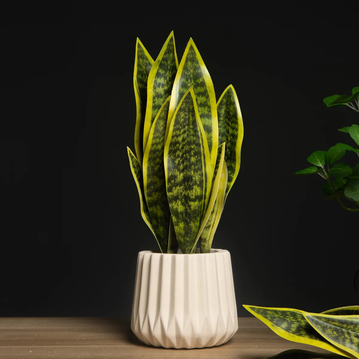 "32/37cm Artificial Sansevieria – Faux Tiger Fur Snake Plant for Home, Office & Balcony Decor"