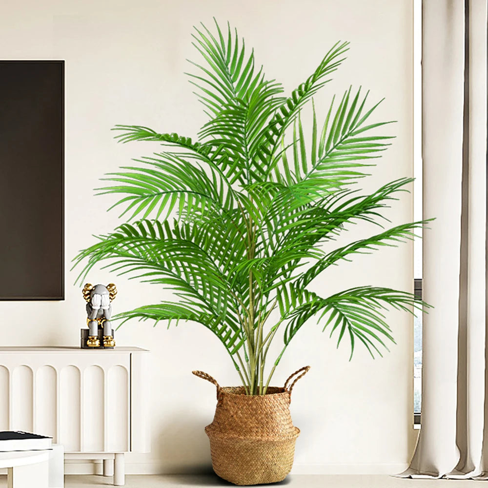 arge Artificial Palm Tree 50–88cm – Tropical Fake Green Plant for Home, Office & Garden Decor