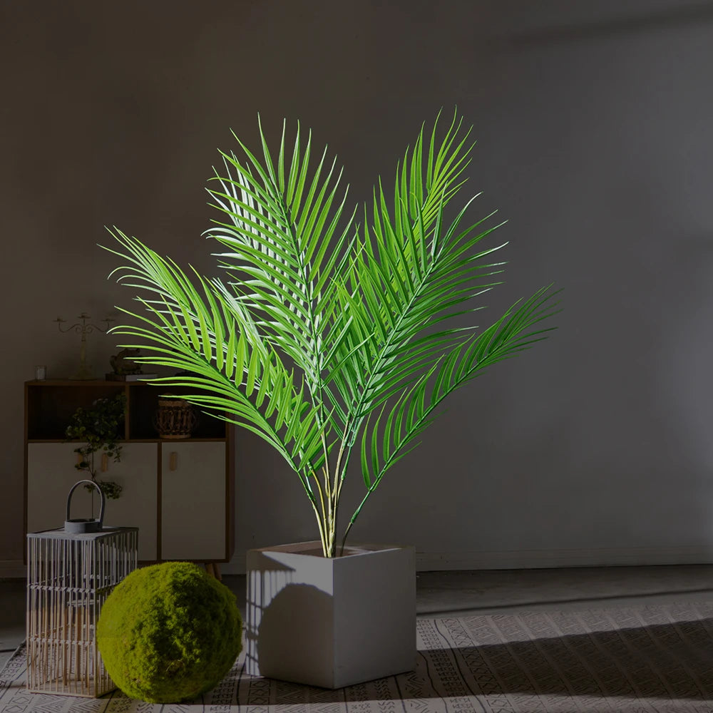 arge Artificial Palm Tree 50–88cm – Tropical Fake Green Plant for Home, Office & Garden Decor