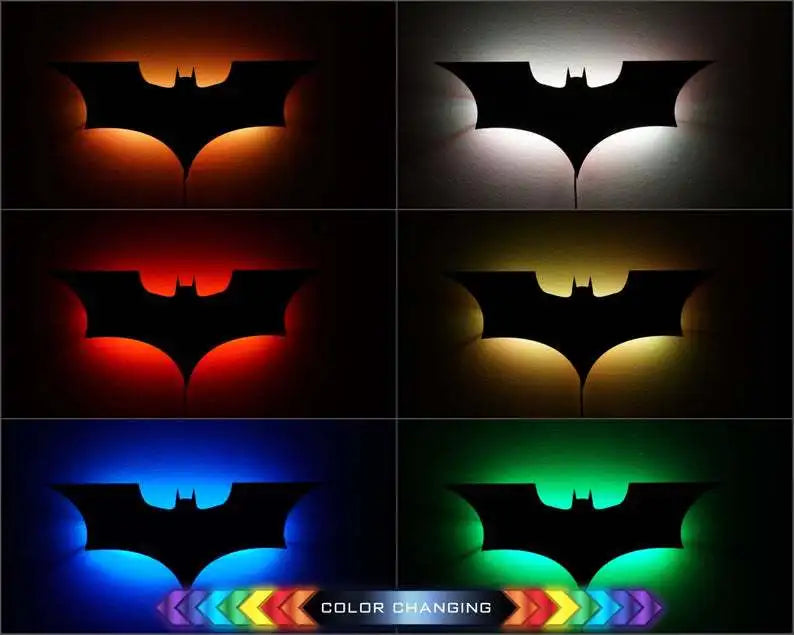 Modern Creative Wooden Background Wall Decorative Wall Lamp Remote Control 16-color Night Light Cable 2 Meters
