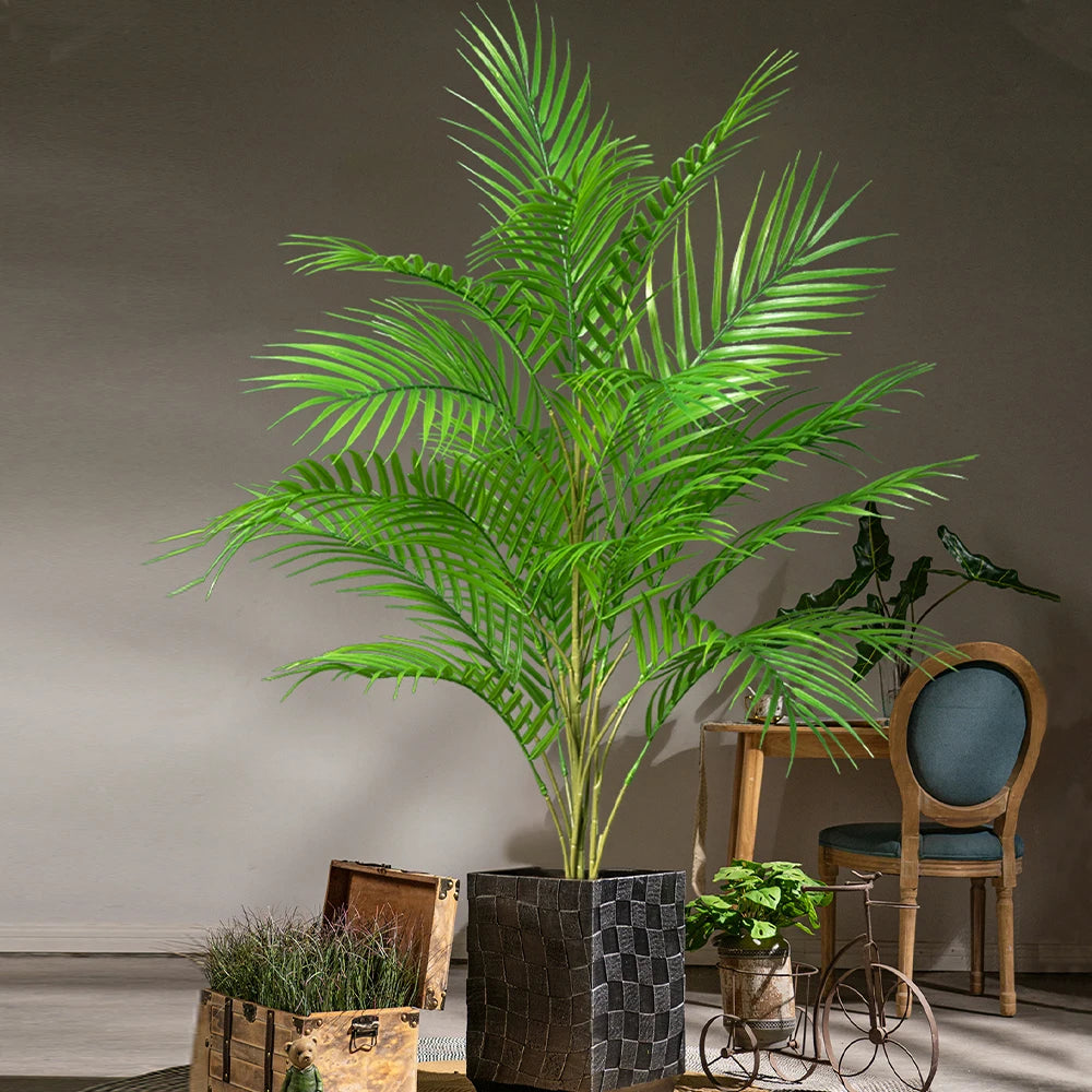 arge Artificial Palm Tree 50–88cm – Tropical Fake Green Plant for Home, Office & Garden Decor