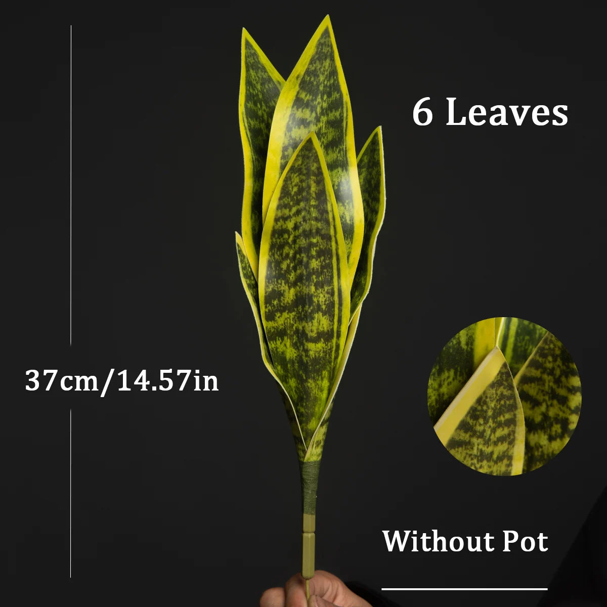 "32/37cm Artificial Sansevieria – Faux Tiger Fur Snake Plant for Home, Office & Balcony Decor"