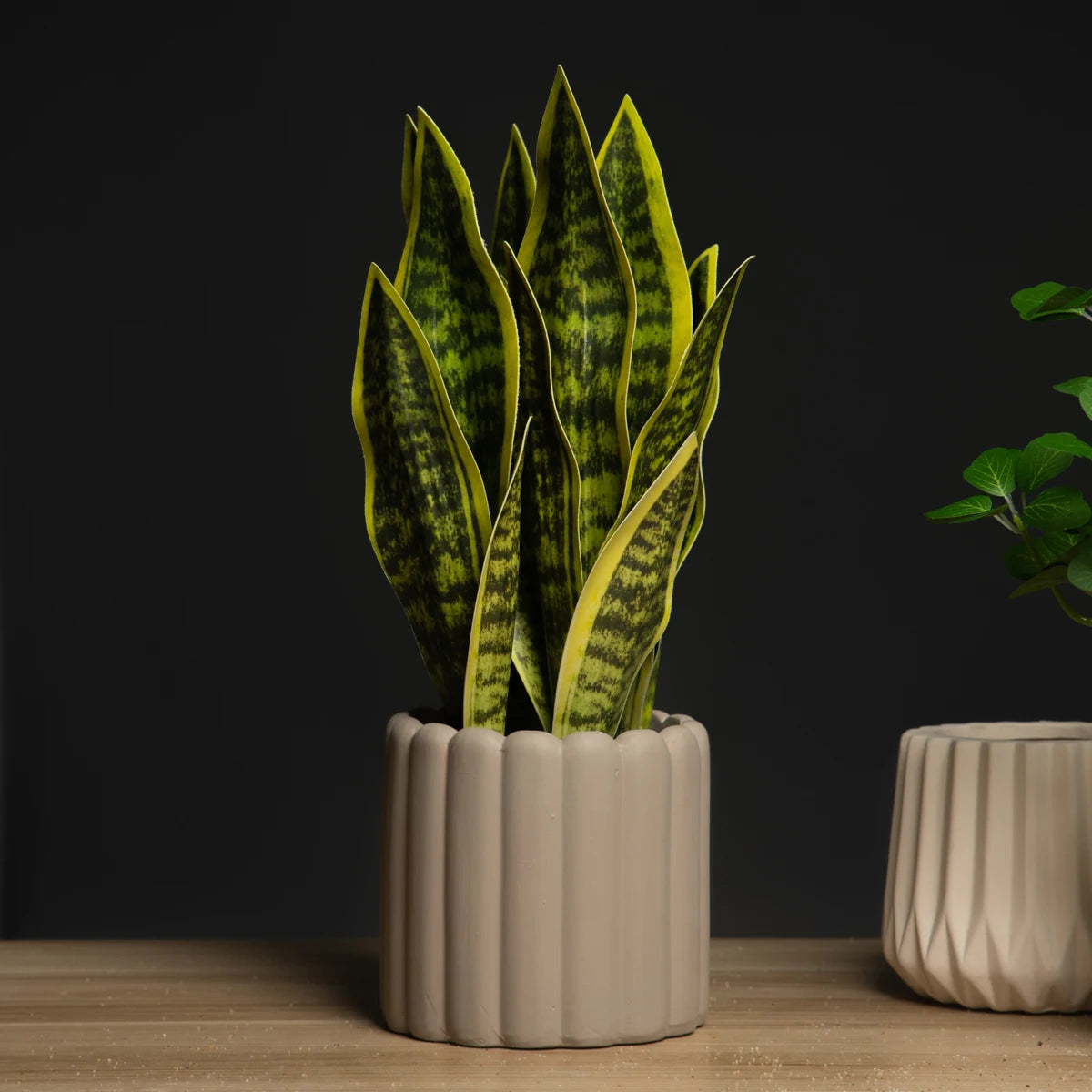 "32/37cm Artificial Sansevieria – Faux Tiger Fur Snake Plant for Home, Office & Balcony Decor"