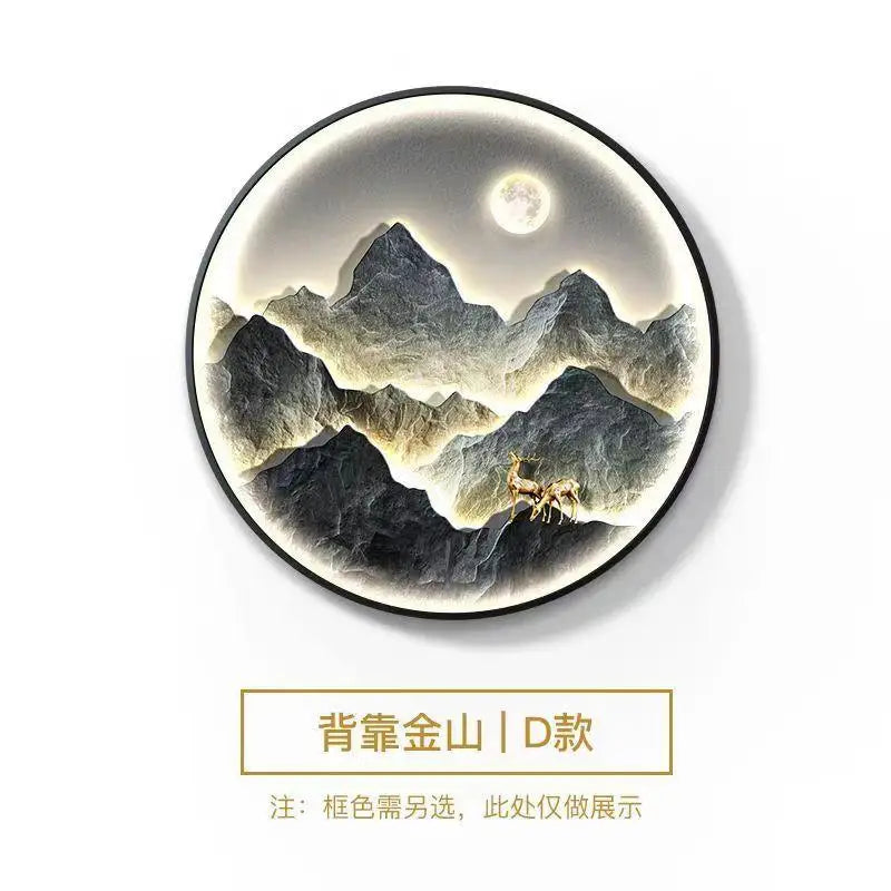 Modern Round LED Wall Lamp – Decorative Mural Light for Corridor, Living Room & Home Wall Art Lighting