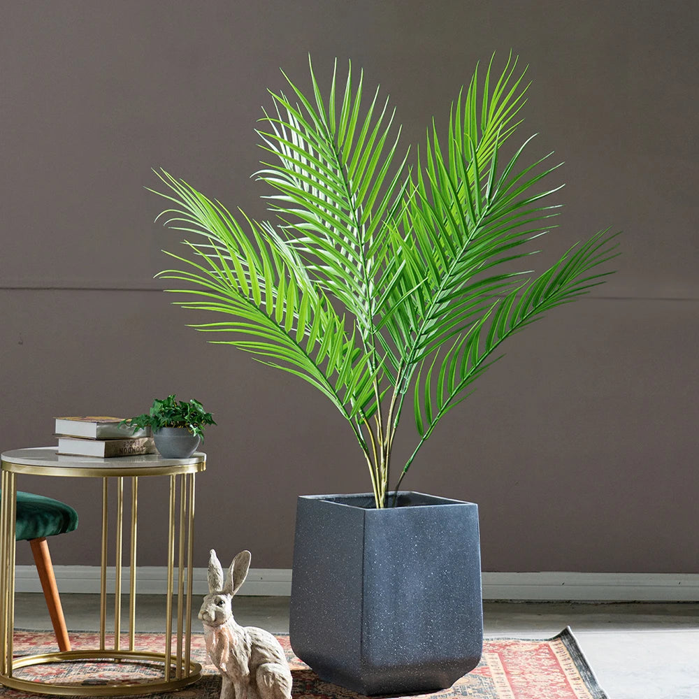 arge Artificial Palm Tree 50–88cm – Tropical Fake Green Plant for Home, Office & Garden Decor