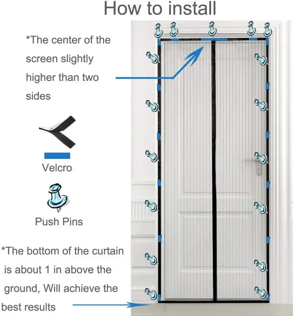 Magnetic Door Mosquito Net – Anti-Insect Screen