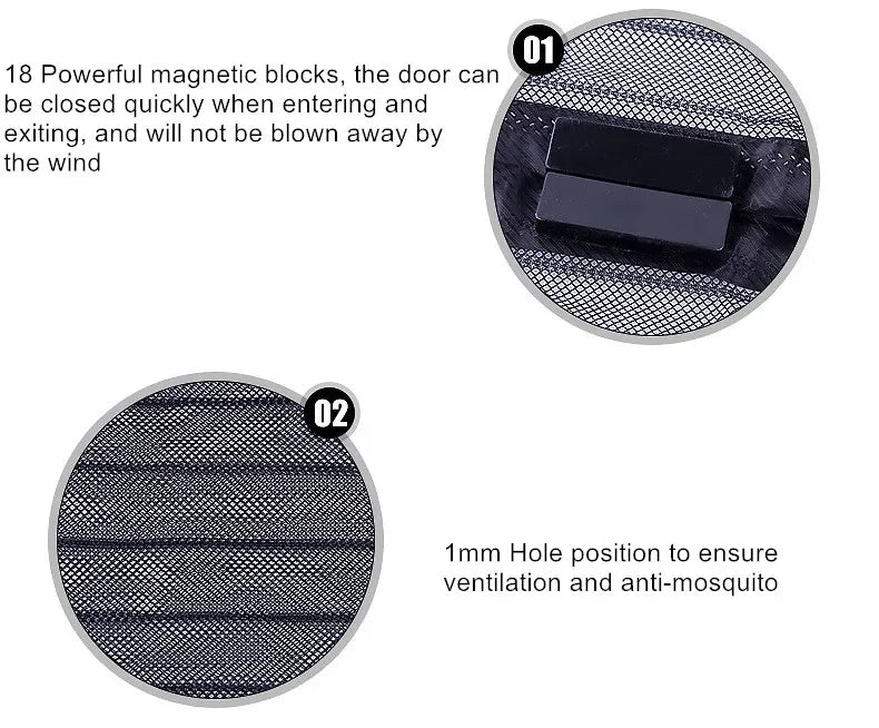 Magnetic Door Mosquito Net – Anti-Insect Screen
