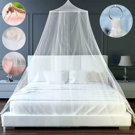 Princess Mosquito Net Canopy – Dome Mesh Bed Protection & Home Decor, Single Entry Insect Repellent