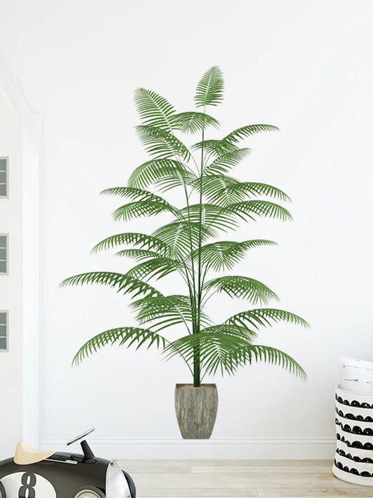 Waterproof Self-adhesive Green Plant Potted Wall Sticker